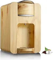 Italian Capsule Coffee Machine, Espresso Maker Fully Automatic 19Bar High Pressure DIY Drink Tea Machine Wood Grain Shell