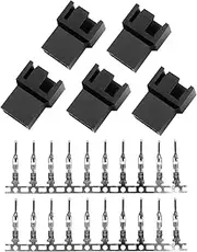 Maxmoral 5PCS PWM Plastic Shell Computer Case Cooling Fan Male Plug Interface 4-pin PC Fan Connector Kit