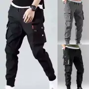 Men Fashion Street Trousers Hip Hop Cargo Pants Joggers Sports Pants Harem Pants