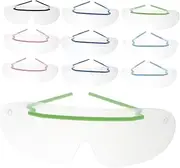 NOLITOY 10pcs Disposable Eye Mask Work Material Goggle User Safety Full Eyes Windproof Shield Protective Salon Anti-spittle Glasses Glasses