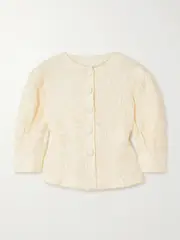 [DESTREE] DESTREE - Jasper Fil Coupé Jacket - Ivory - large large Ivory