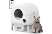 Scoop-Free Automatic Self-Cleaning Smart Cat Litter Box, 76L+14L Large Capacity, WiFi APP Control/Anti-Pinch Motor/Low Noise