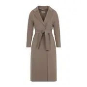 [Max Mara`S] Max Mara`S-Roc Camel Brown Virgin Wool Esturia Coat-Donna 38 IT
