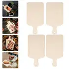 4 Pcs Charcuterie Boards Handle Cheese Paddle Board Small Serving Board