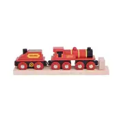 Bigjigs Rail 19cm Big Red Engine Kids/Children Collectible Wooden Toy Set 3y+