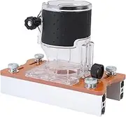 Wood Trimmer Router Base, 2 in 1 Aluminum Alloy Wood Palm Router Slotting Bracket for 65mm Trimmer Milling Woodworking Chamfering Trimming