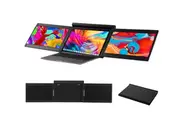 Triple Screen Laptop Portable Monitor, 13.3 inch 1080P FHD IPS, Plug-Play Screen Extender for 13-16" Laptops