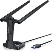 BrosTrend Linux WiFi Adapter for Ubuntu, Mint, Debian, Lubuntu, Xubuntu, Zorin, Raspbian, Zorin, Raspberry Pi 2+, Windows, 1200Mbps, 5GHz / 2.4GHz, Long Range 2 X 5dBi External Antennas, USB 3.0