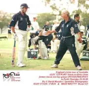 England cricket tour of Australia ALEC STEWART listens to adv- Old Cricket Photo