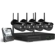 Outdoor 8CH CCTV Wifi Security Camera System Kit 1 TB - 4 Cameras