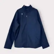 Under Armour ColdGear Jacket Men’s XL Blue Soft Shell NEW Water-Repellent