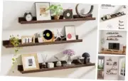 Floating Shelves Set of 3, Picture Ledge Shelf, 36 inch Floating 36inch Walnut