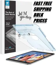 2 Mod Paperfeel Glass Screen Protector compat iPad 12.9 or 10.2 w/Alignment tool