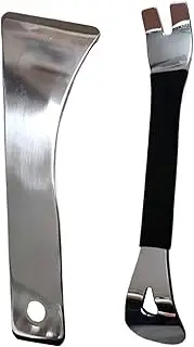 Trim Removal Tool - Car Trim Puller - Stainless Steel Trim Removal Tool Set | Portable Automotive Prying Kit For Car dassh, Door Panels, Upholstery, Stereo, Rivets And Windshield Interior Work