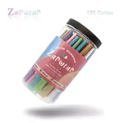 Zapwrap 100Pcs cones rolling paper colorful Classic Pre Rolled Cones 108MM