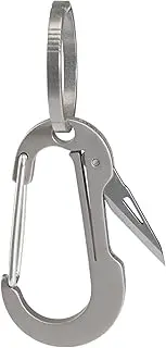 [Fortedgear] Titanium Alloy Carabiner Key Ring (Gray-01)