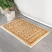 Luxury Mini Bohemian Runner Rug, 16x24 inch Extra Soft 1.3x2 Ft Brown