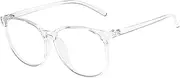 Circle with Side Glasses Frame Women Men Anti Blue Light Round Eyewear Blocking Glasses Optical Spectacle Heart Shaped Love Effects Glasses Lights