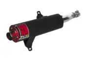 Big Gun EVO Steel Slip-On Exhaust w/ Black Tip For Honda Foreman 500 2007-11