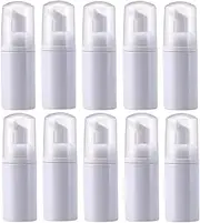 SHOWERORO 10pcs Portable Bubble Maker Bottles Reusable Pet Travel Containers for Shampoo Shower Gel Hand Wash Lightweight and Empty Bottles for Go Use