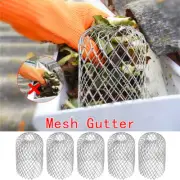 5Pcs Metal Mesh Gutter Leaf Debris Trap Guard Drain Pipe Cover Downpipe Cover
