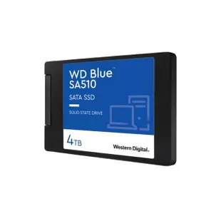 【WD 威騰】WD BLUE藍標 SA510 4TB 2.5吋 SATA SSD固態硬碟(WDS400T3B0A)