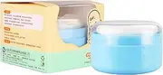 Baby Powder Container with Puff, Leak-Proof Loose Dusting Box, Portable Bath Dusting Storage, Body Powder Puff and Container for Bath and Travel, Ideal for Women and Baby