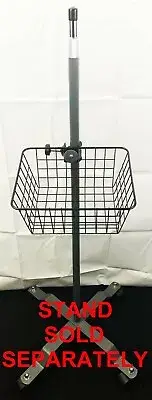 Vital Signs Medical Monitor Stand Pole Storage Mount Basket 11" x 8.5" x 4.5" in