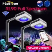 PopBloom RL90 LED Aquarium Light Full Spectrum for 4ft Saltwater Reef Coral Tank