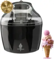 Sensio Home Ice Cream Maker, Gelato, Sorbet, Yoghurt in 20 Min, Black