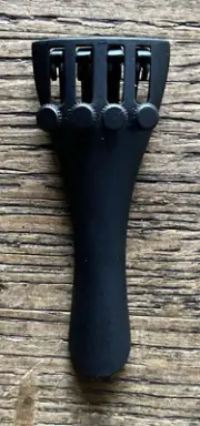 CNTTP14 Ebony violin tailpiece with fine tuners 1/4 size