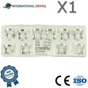 Rubber Dam Deciduous Clamps Set TOR VM Stainless Steel Dental 10pcs Retainers