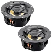 Pair of 120W 2 Way 6.5" In Ceiling Wall Stereo Audio Speaker Home Theater