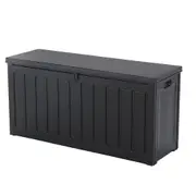 240L Outdoor Storage Box Lockable Bench Seat Garden Deck Toy Tool Sheds