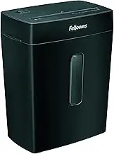 Fellowes Powershred FS-8C 8 Sheet Cross Cut Personal Shredder for Home and Office Use - 15 Litre Bin - Security Level P4 - Amazon Exclusive, Black