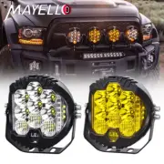 5"7"LED Work Light Bar Pod Spot Flood Combo Round for Truck UTV ATV Jeep Offroad