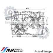 FAN RADIATOR FOR FIAT DUCATO/Bus/Van/Platform/Chassis F1AE3481D/F1AE0481N 2.3L