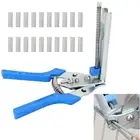 Hog Ring Plier & 600xM Clips Jaws Tool Staples Chicken Mesh Wire Cage