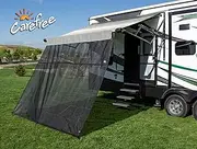 Carefree of Colorado Drop RV Awning EZ ZipBlocker - Black Mesh RV Awning Shade Screen, Canopy Sun Blocker, Camper Accessory for Front Patio (17' x 8')