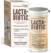 Legendairy Milk® Lacta-Biotic™ Breastfeeding Probiotic | Lactation Supplements | Breast and Gut Health for Mom and Infant Immune Health for Baby | Daily Supplement for Healthy Lactation | 30 Count