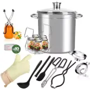 Canning Supplies Starter Kit Canning Pot with Rack and Lid Stainless Steel Stock