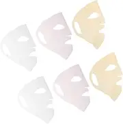 Homoyoyo Reusable Silicone Face Mask Holders - 6 Pack Moisturizing Facial Mask Covers for Skincare - and Durable Silicone Face Mask Sheets