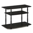 Furinno Turn-N-Tube No Tools Wood 3-Tier TV Stand for TV up to 32" Espresso