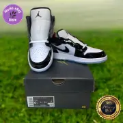Nike Air Jordan 1 Low SE (GS) Size 6Y DV1333-100 Concord White / Black