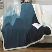 Mountain Range Throw Blanket