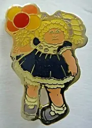 Cabbage Patch Kids "with Balloons" Vintage 1983 Enamel Pin - New