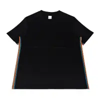 在飛比找蝦皮商城優惠-PAUL SMITH彩色條紋邊設計純棉短袖T恤(男款/黑)