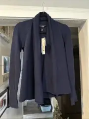 Aqua Draped Open-Front Cashmere Cardigan Size XS 100% Exclusive $188