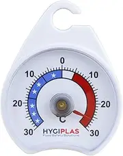 Hygiplas Fridge Freezer Dial Thermometer, White