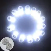 ® 100pcs/lot 100 X White Round Led Ball Lamp Balloon Light long standby time ...